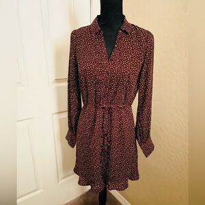 Abercrombie and Fitch - Long sleeve brown mini dress